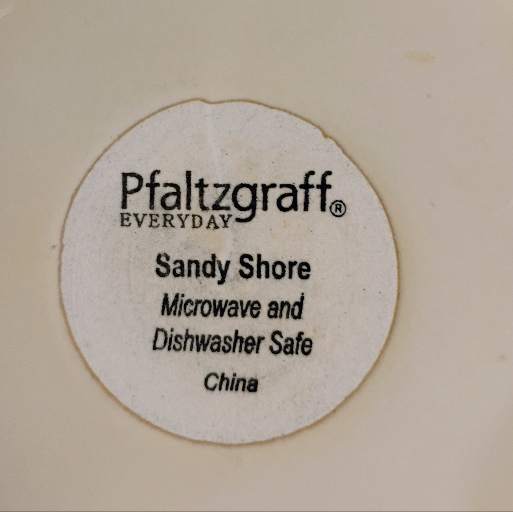 Pfaltrzgraff "Sandy Shore"  8 inch plate great nautical coastal display piece - Picture 2 of 3